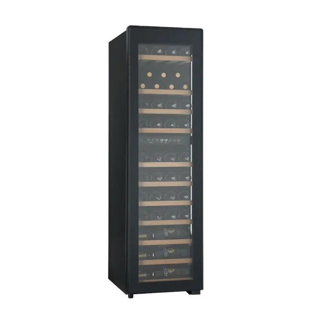 Cavecool Raw Quartz Freestanding 44 Bottles Dual Zone Wine Cooler Side View 